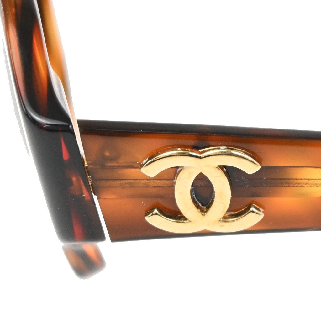 Chanel Logo Cc Sunglasses Plastic Brown Plastic Sunglasse Accessory