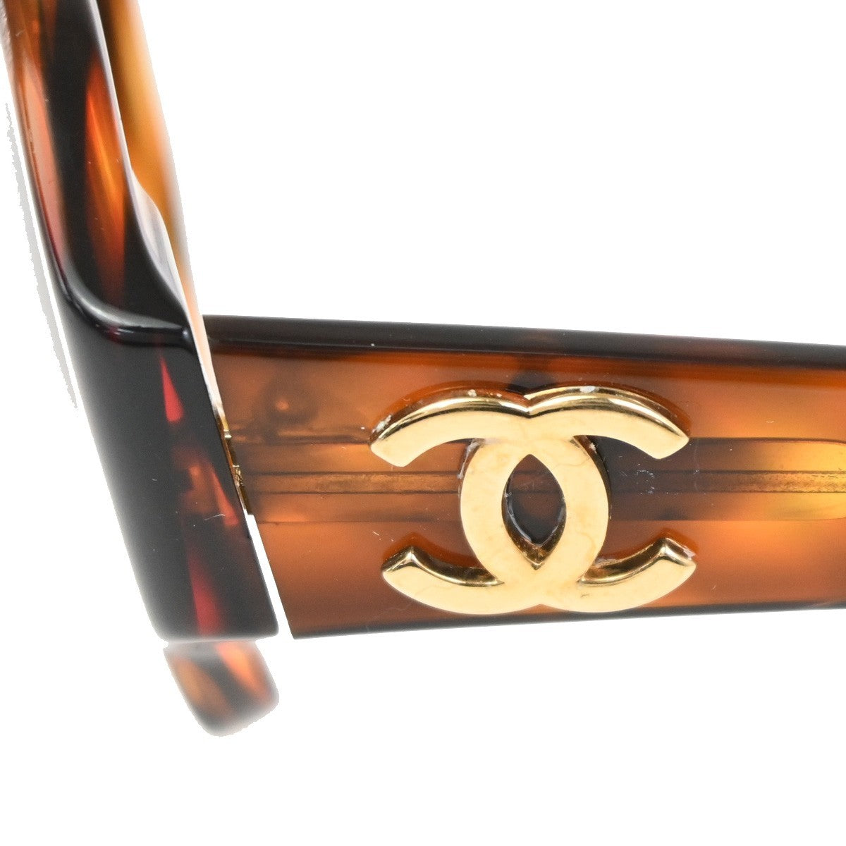 Chanel Logo Cc Sunglasses Plastic Brown Plastic Sunglasse Accessory