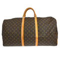 Louis Vuitton Keepall Bag Monogram Canvas Brown Canvas Travel Bag