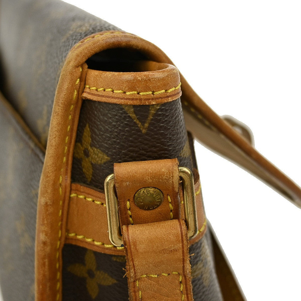 Louis Vuitton Sologne Handbag Monogram Canvas Brown Canvas Shoulder Bag