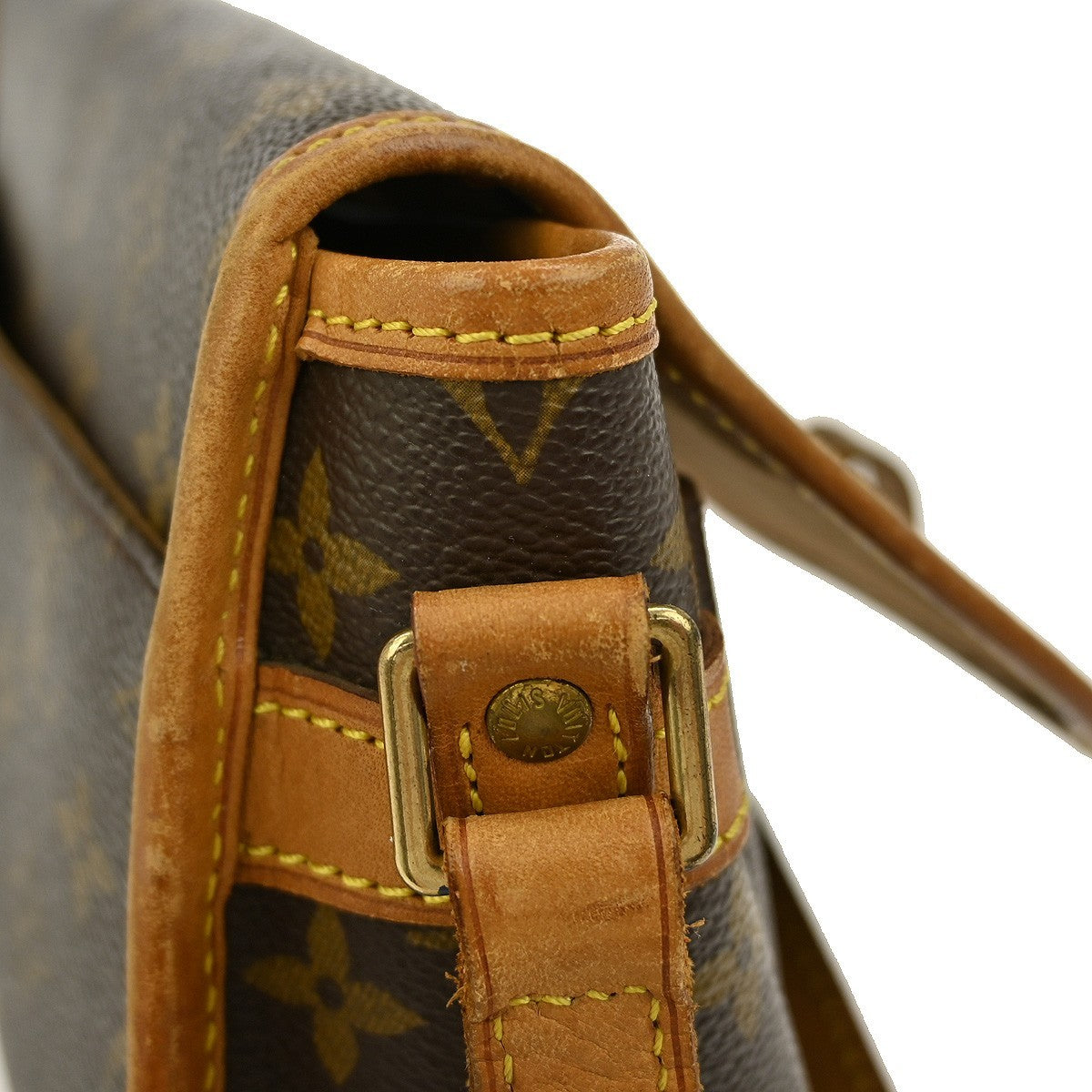 Louis Vuitton Sologne Handbag Monogram Canvas Brown Canvas Shoulder Bag
