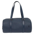 Louis Vuitton Soufflot Handbag Epi Leather Blue Leather Shoulder Bag