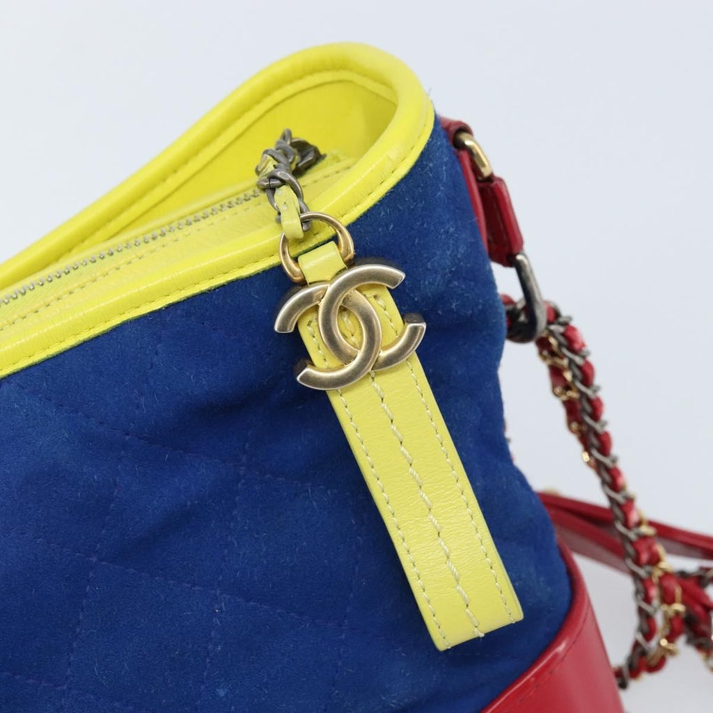 Chanel Gabrielle Hobo Quilted Suede Multicolour Suede Shoulder Bag Bag