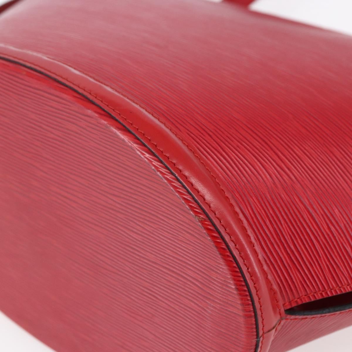 Louis Vuitton Saint Jacques Handbag Epi Leather Red Leather Shoulder Bag