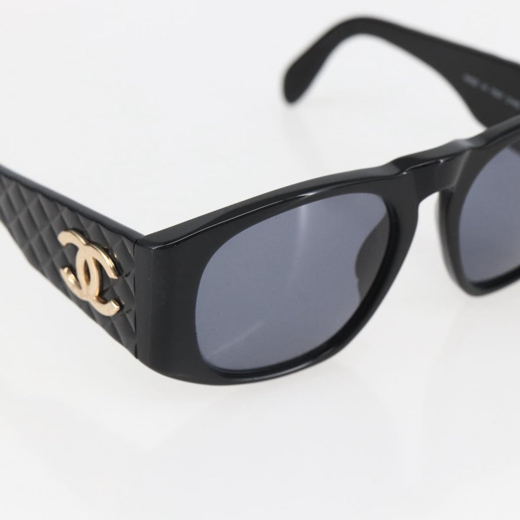 Chanel Cc Logo Matelasse Sunglasses Eye Wear Plastic Black Plastic Sunglasse Accessory