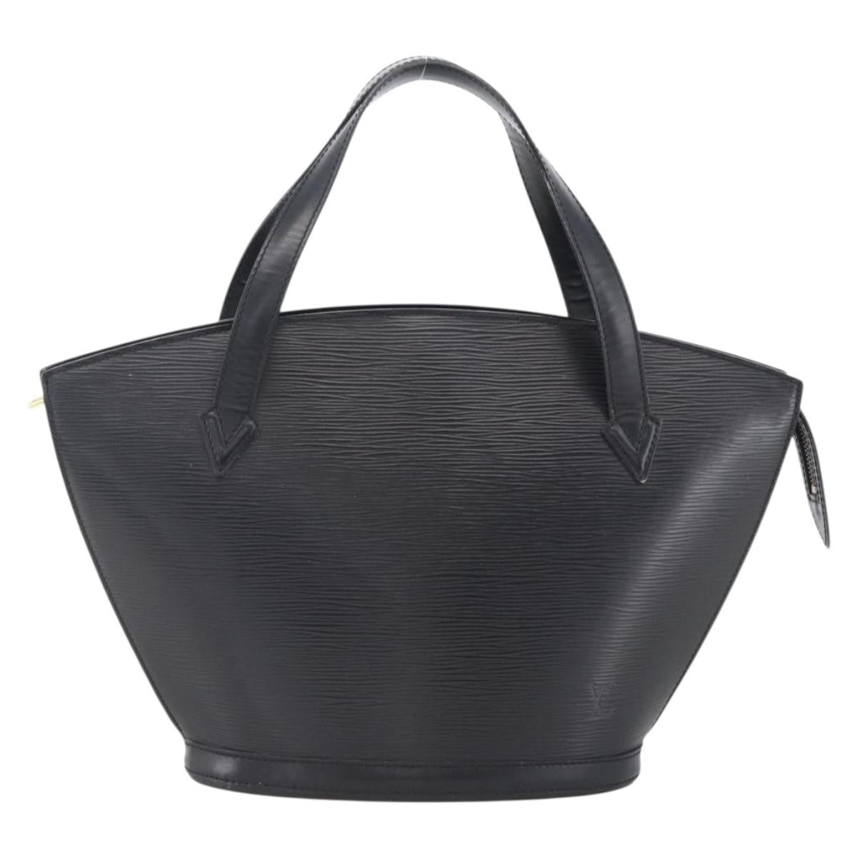 Louis Vuitton Saint Jacques Nm Handbag Epi Leather Black Leather Handbag