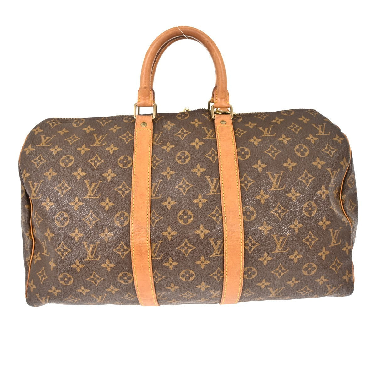 Louis Vuitton Keepall Bag Monogram Canvas Brown Canvas Travel Bag