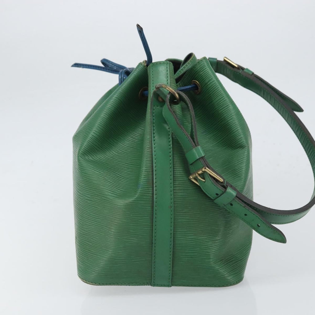 Louis Vuitton Petit Noe Handbag Epi Leather Green Leather Shoulder Bag