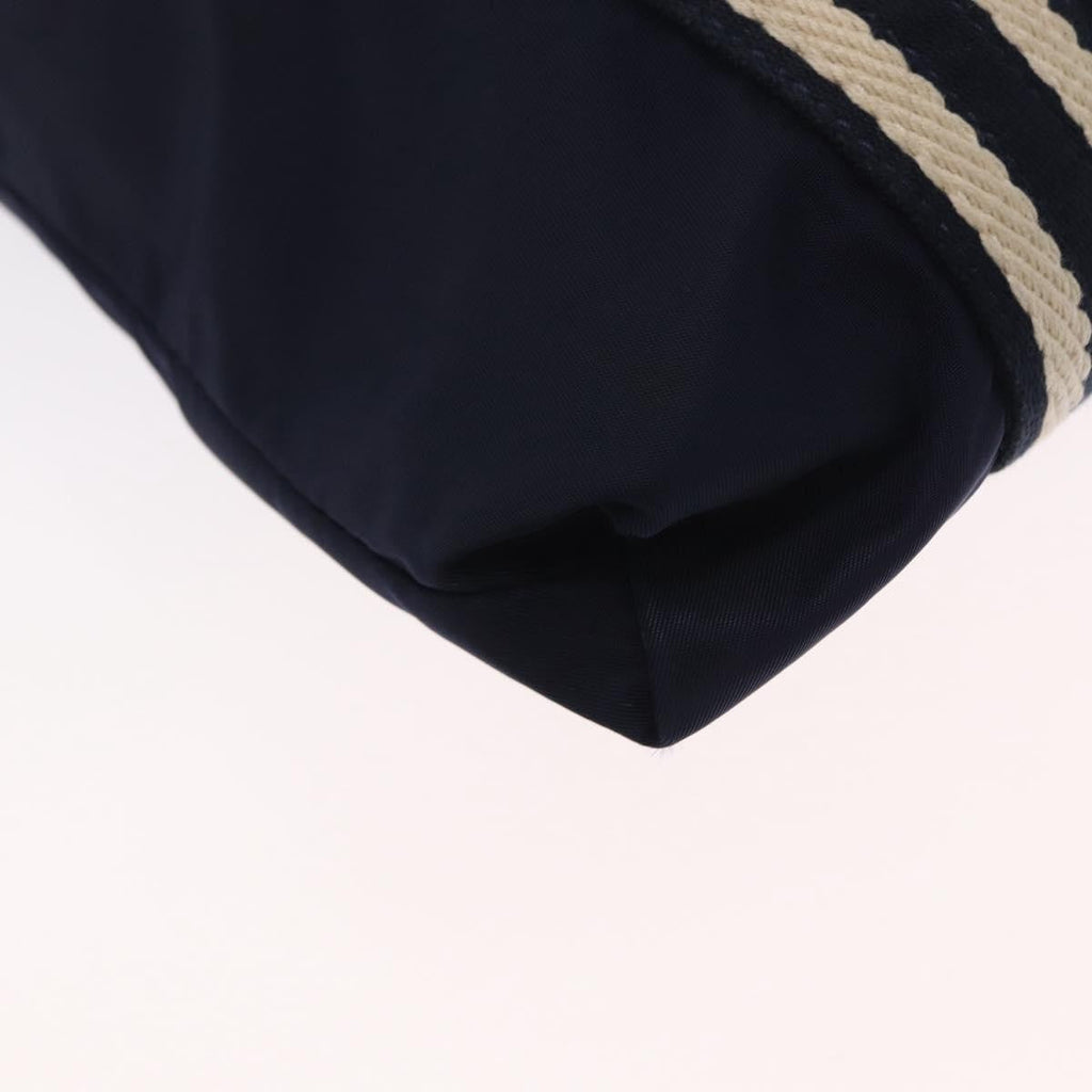 Gucci Vintage Shoulder Bag Nylon Navy Nylon Shoulder Bag Bag (Pre-Owned)