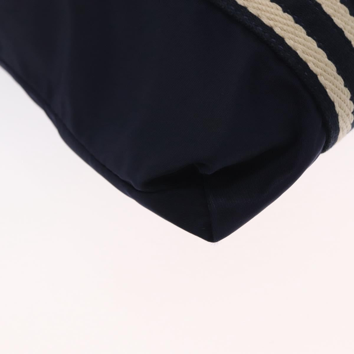 Gucci Vintage Shoulder Bag Nylon Navy Nylon Shoulder Bag Bag (Pre-Owned)