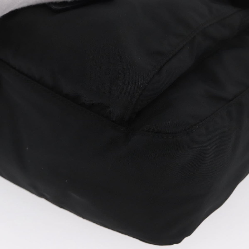 Prada Buckle Messenger Bag Tessuto Black Nylon Shoulder Bag Bag