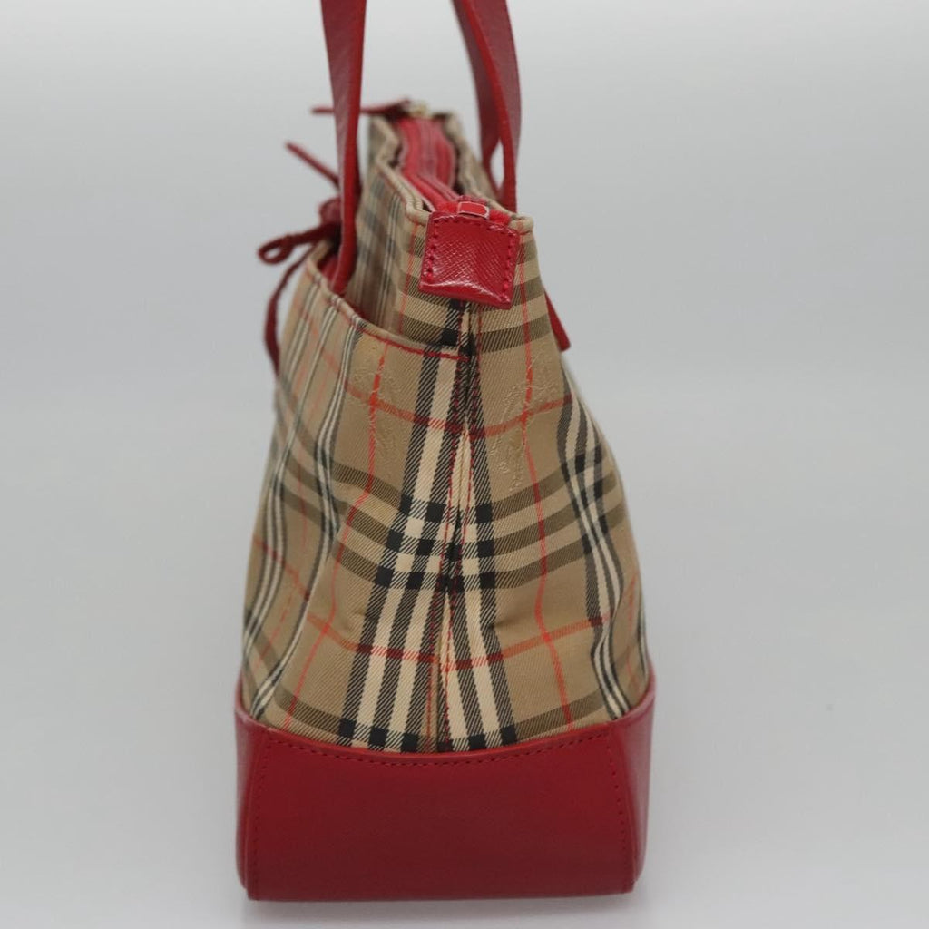 Burberry Nova Check Handbag Nova Check Canvas And Leather Beige Canvas Handbag