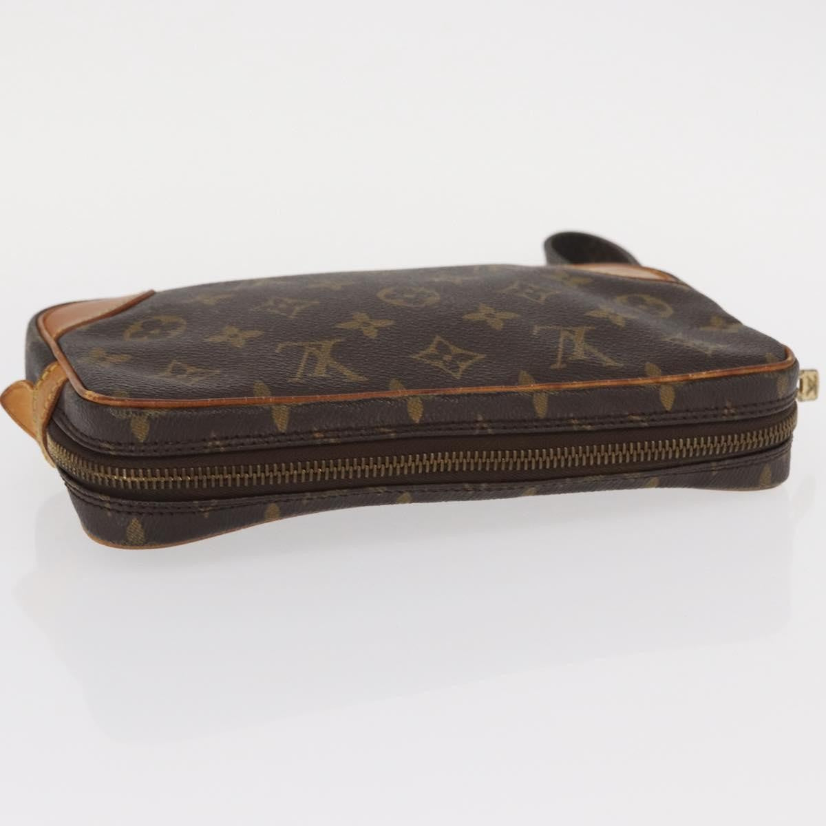 Louis Vuitton Marly Dragonne Clutch Monogram Canvas Brown Canvas Clutche & Pouche Bag