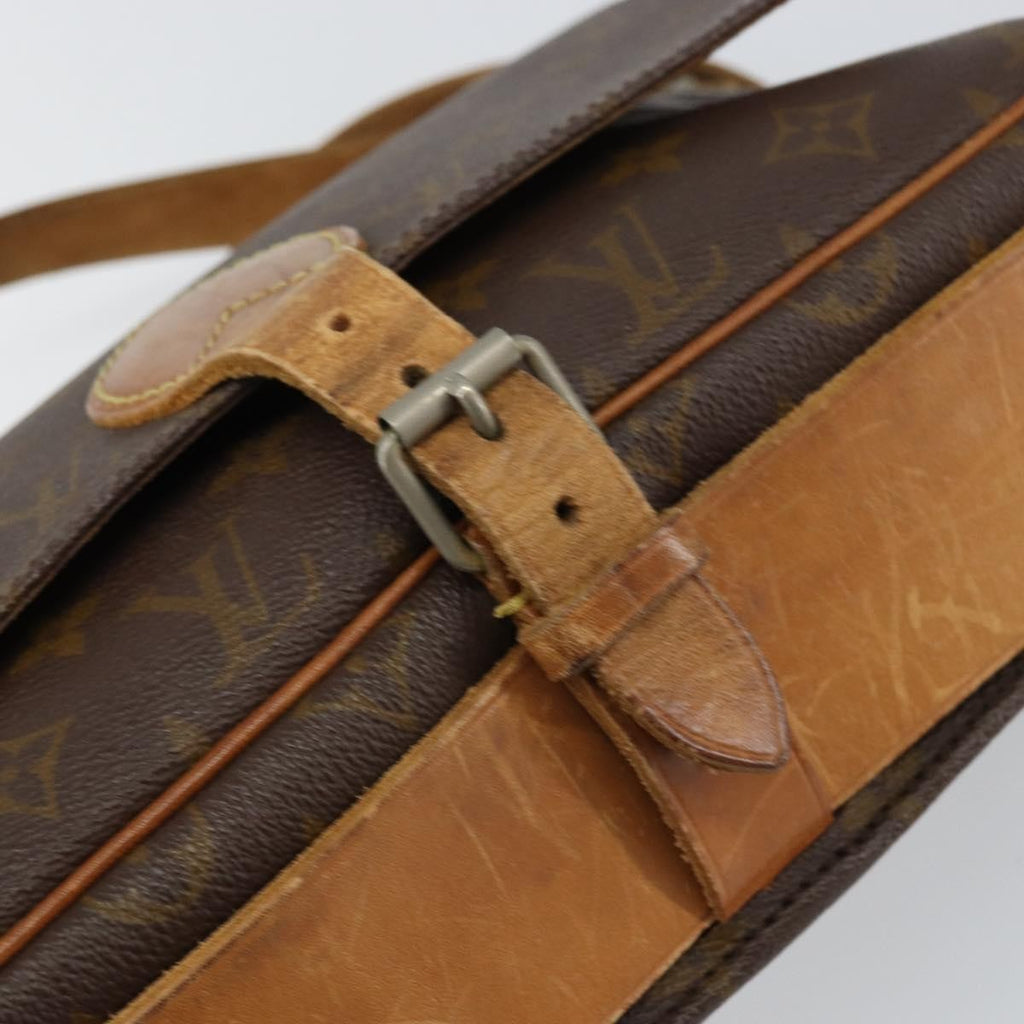 Louis Vuitton Cartouchiere Handbag Monogram Canvas Brown Canvas Shoulder Bag