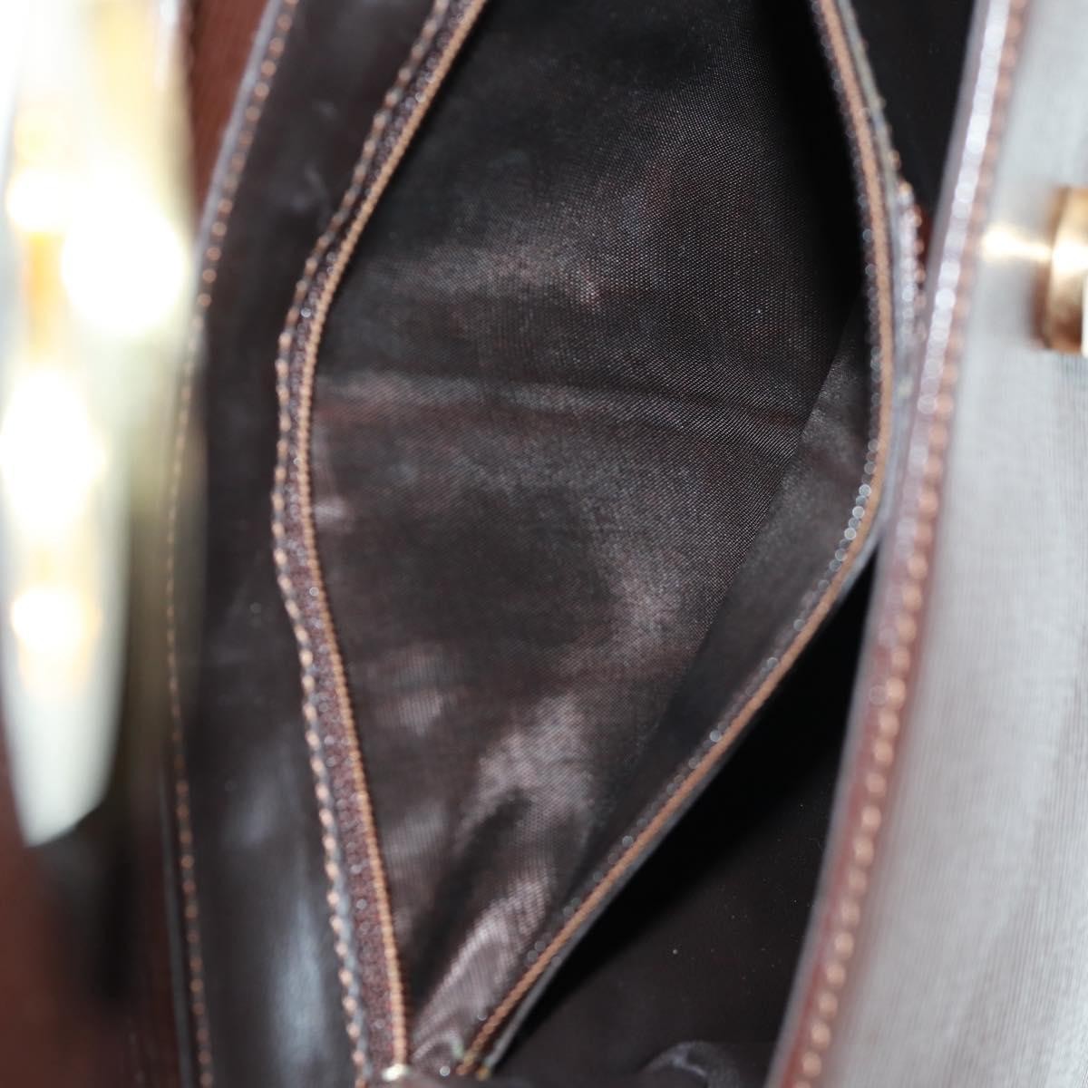 Celine Circle Logo Shoulder Bag Leather Brown Leather Shoulder Bag Bag