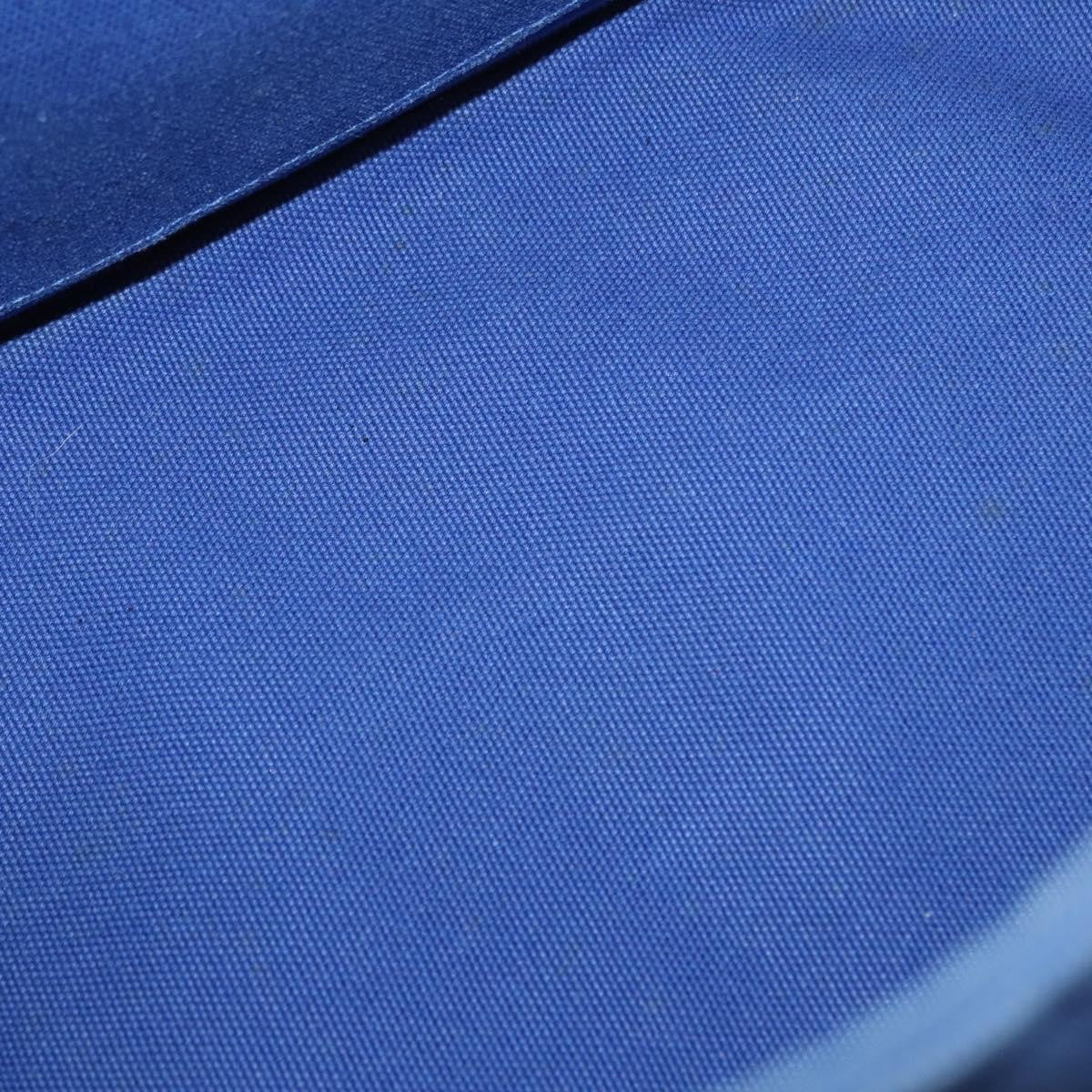Prada Canapa Open Tote Canvas Blue Canvas Tote Bag Bag