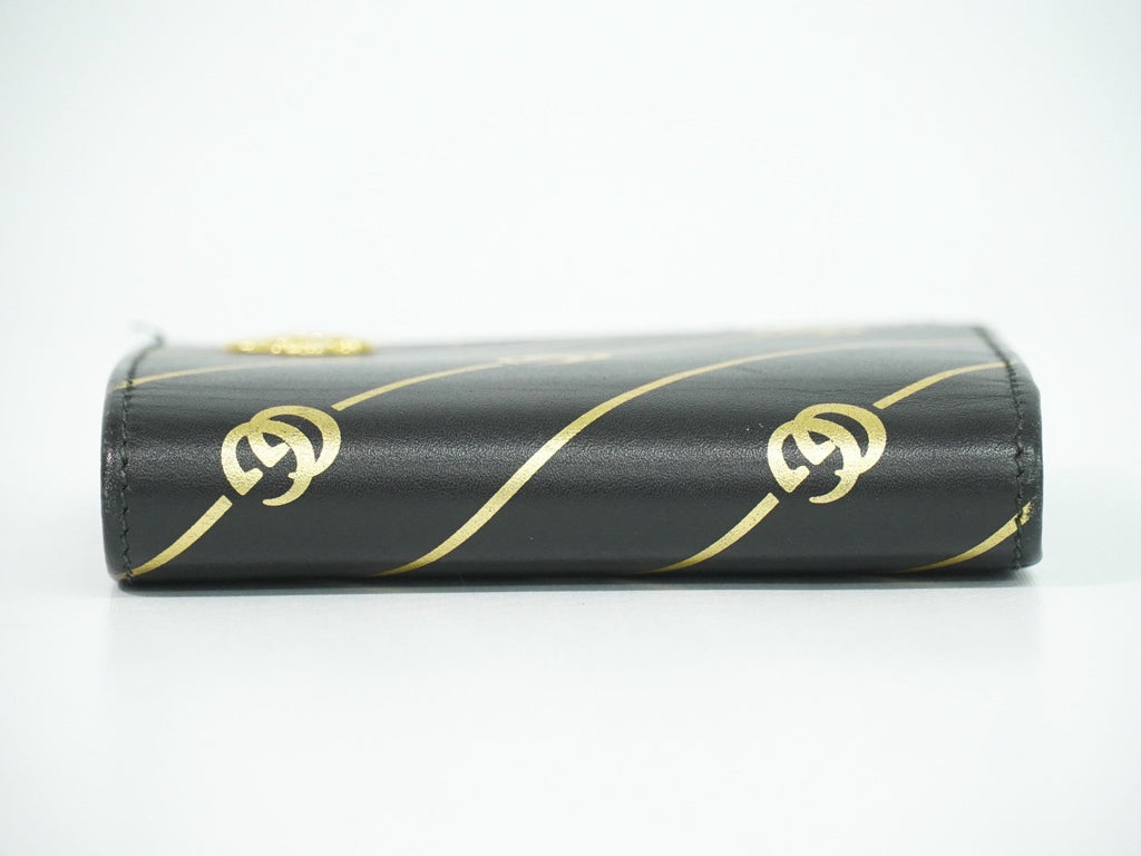 Gucci Gg Marmont Wallet Leather Black Leather Wallets Accessory (Pre-Owned)