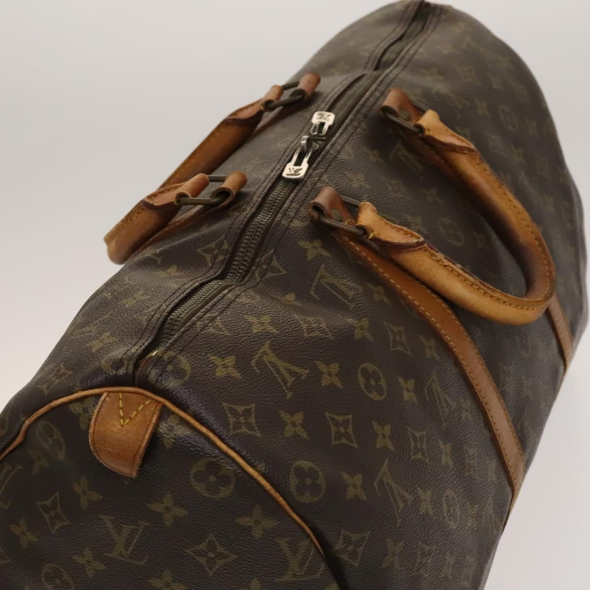 Louis Vuitton Keepall Bag Monogram Canvas Brown Canvas Travel Bag