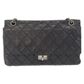 Chanel Reissue 2.55 Flap Bag Quilted Aged Calfskin Black Leather Shoulder Bag Bag