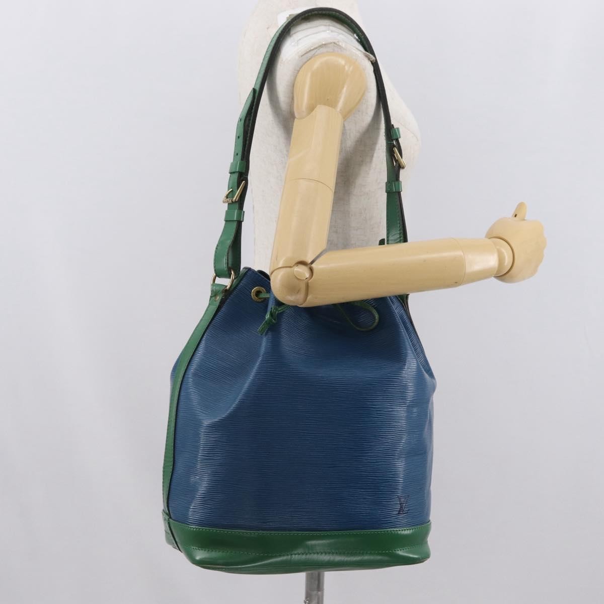 Louis Vuitton Bicolor Noe Handbag Epi Leather Blue Leather Shoulder Bag