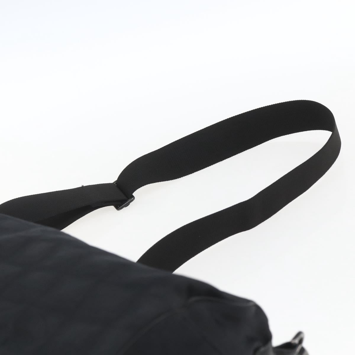 Chanel Travel Line Boston Bag Nylon Black Nylon Travel Bag Bag