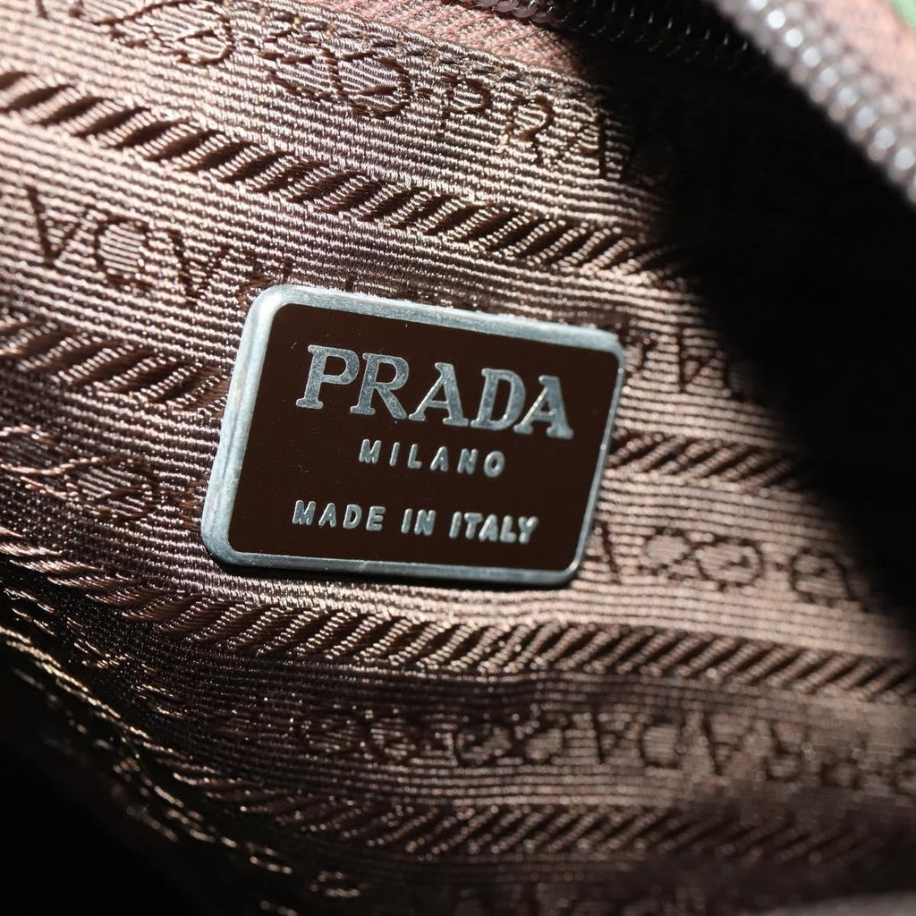 Prada Zip Top Messenger Bag Tessuto Khaki Nylon Shoulder Bag Bag