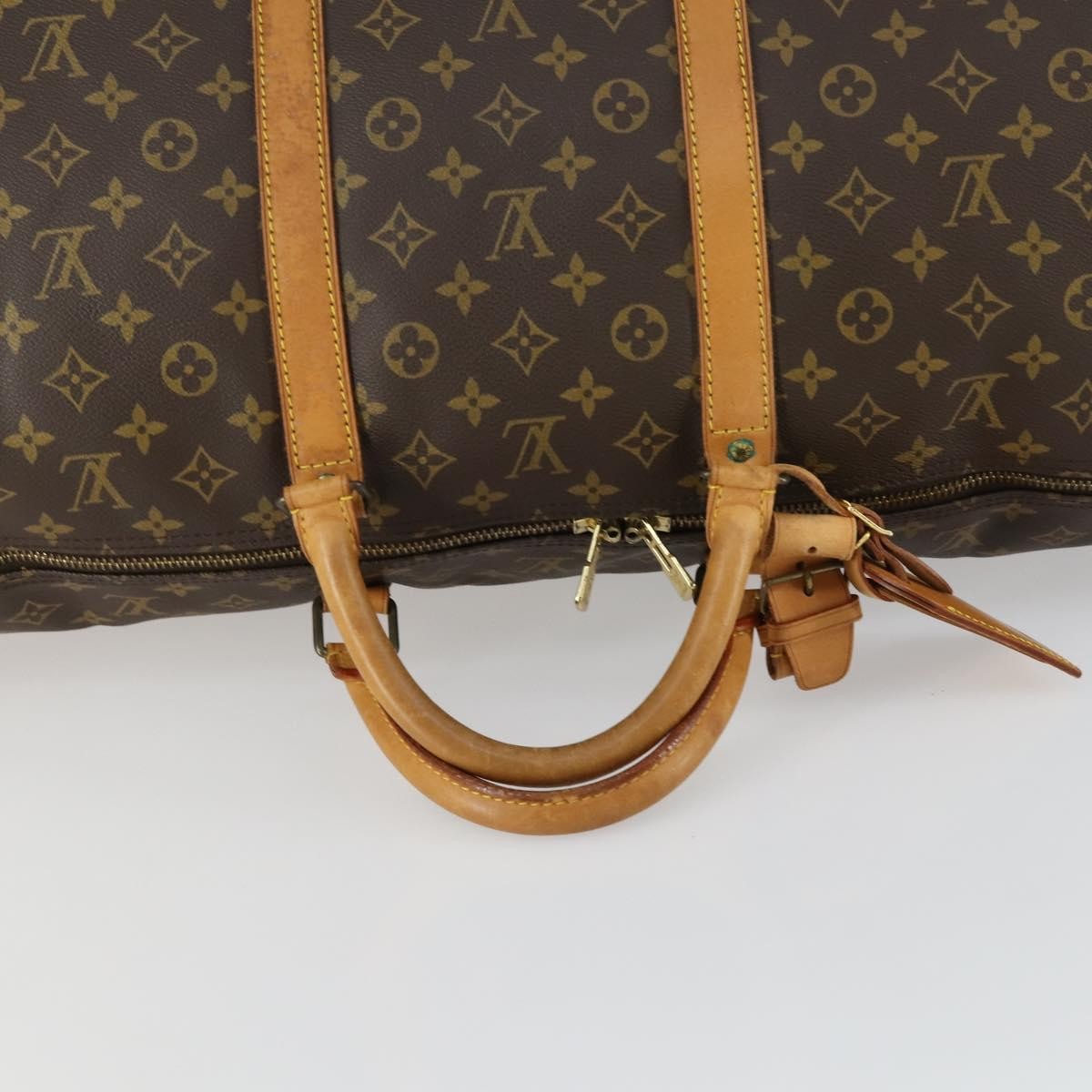 Louis Vuitton Keepall Bag Monogram Canvas Brown Canvas Travel Bag