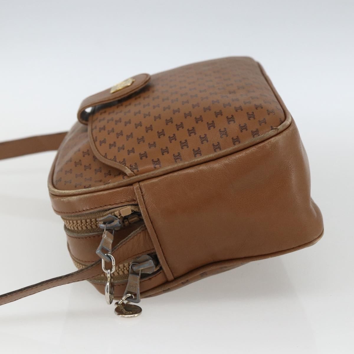 Celine Vintage Macadam Shoulder Bag Canvas And Leather Brown Canvas Shoulder Bag Bag