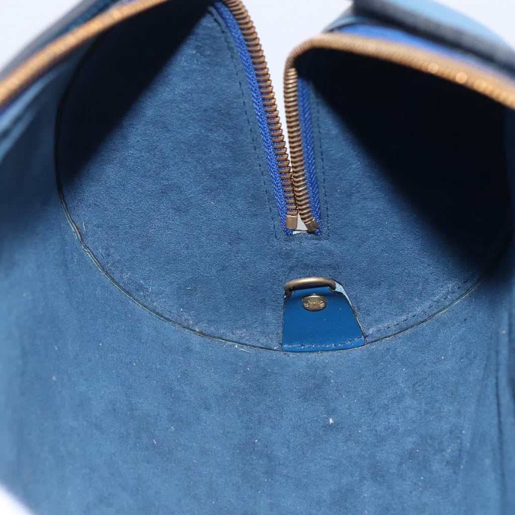 Louis Vuitton Soufflot Handbag Epi Leather Blue Leather Handbag