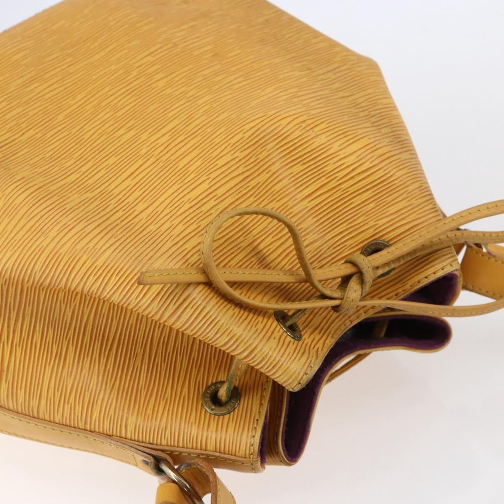 Louis Vuitton Petit Noe Handbag Epi Leather Yellow Leather Shoulder Bag