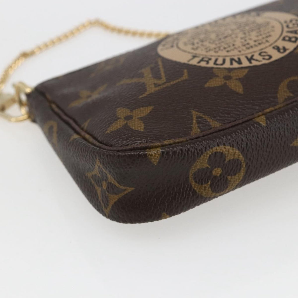 Louis Vuitton Pochette Accessoires Limited Edition Monogram Trunk Brown Canvas Clutche & Pouche Bag