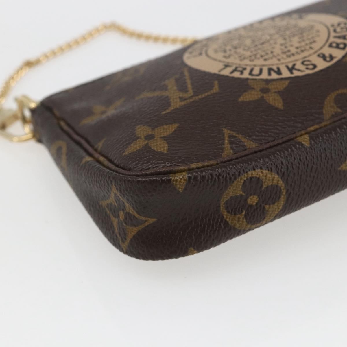 Louis Vuitton Pochette Accessoires Limited Edition Monogram Trunk Brown Canvas Clutche & Pouche Bag