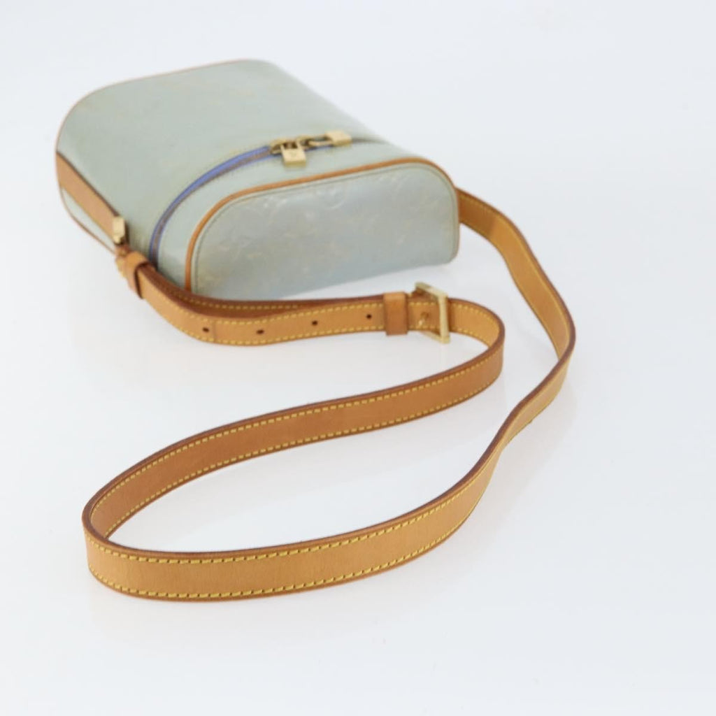 Louis Vuitton Sullivan Handbag Monogram Vernis Gray Patent_Leather Shoulder Bag