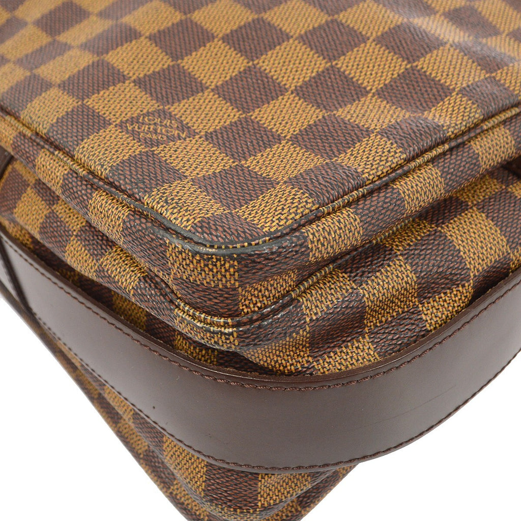 Louis Vuitton Naviglio Handbag Damier Brown Canvas Shoulder Bag