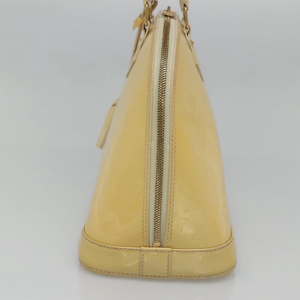 Louis Vuitton Alma Handbag Patent Leather Yellow Patent_Leather Handbag