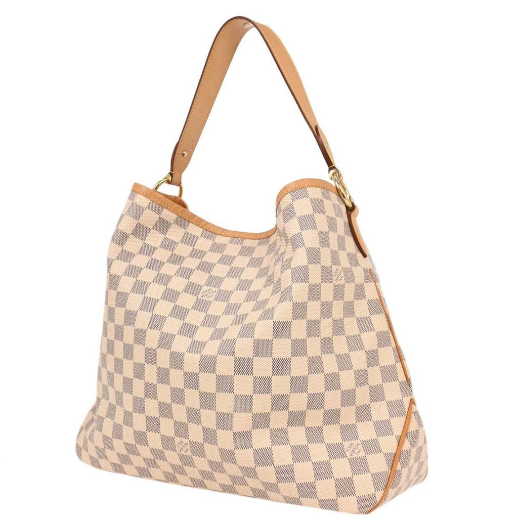 Louis Vuitton Delightful Nm Handbag Damier White Canvas Shoulder Bag