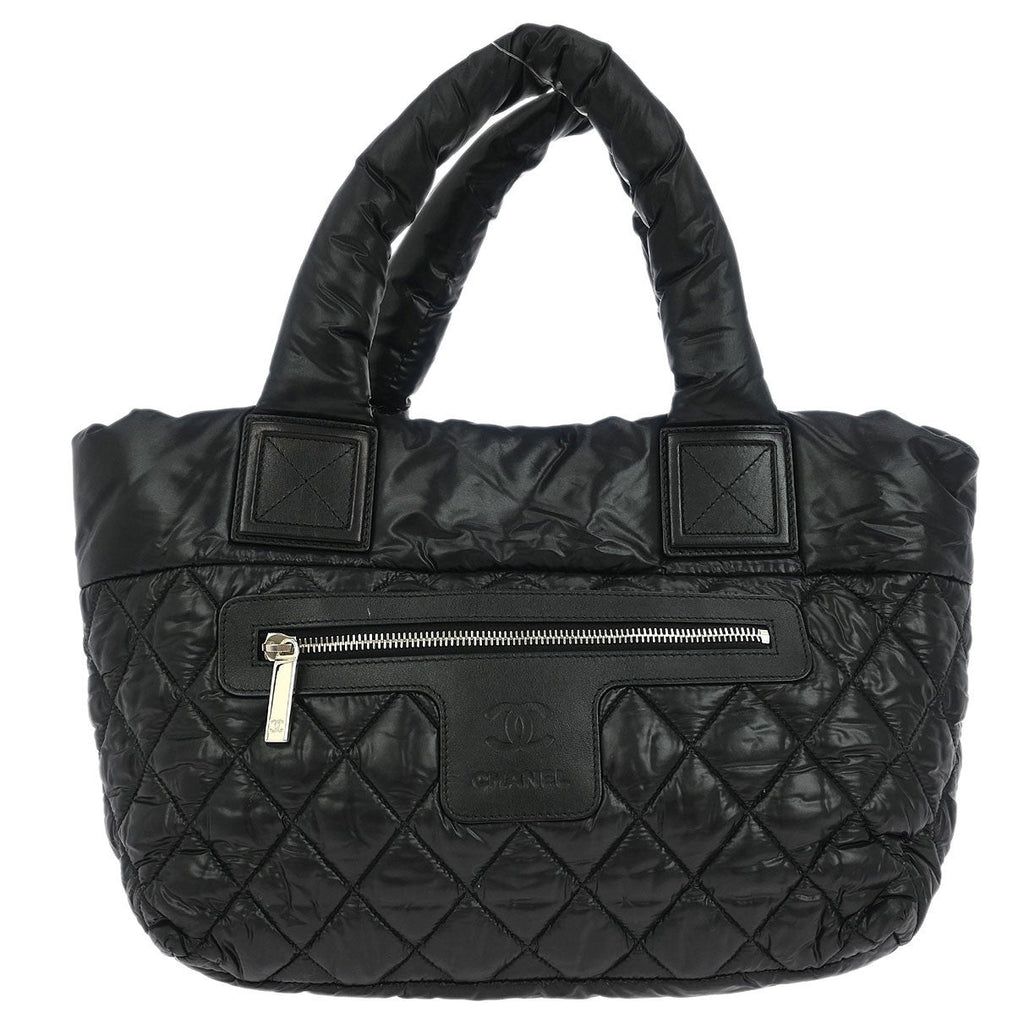 Chanel Coco Cocoon Reversible Tote Quilted Nylon Black Nylon Tote Bag Bag