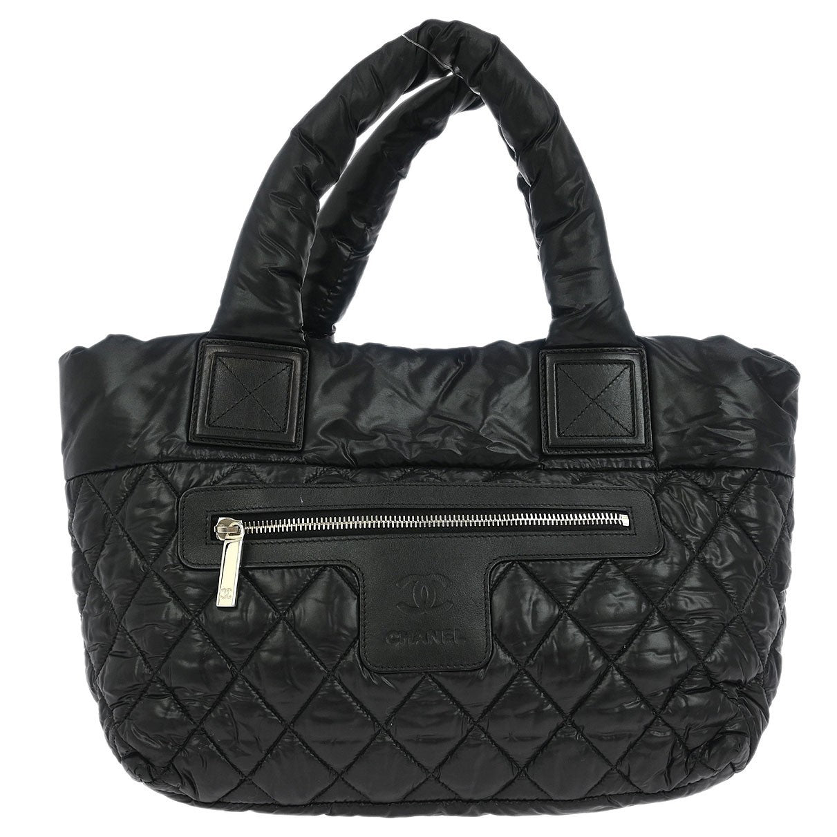 Chanel Coco Cocoon Reversible Tote Quilted Nylon Black Nylon Tote Bag Bag