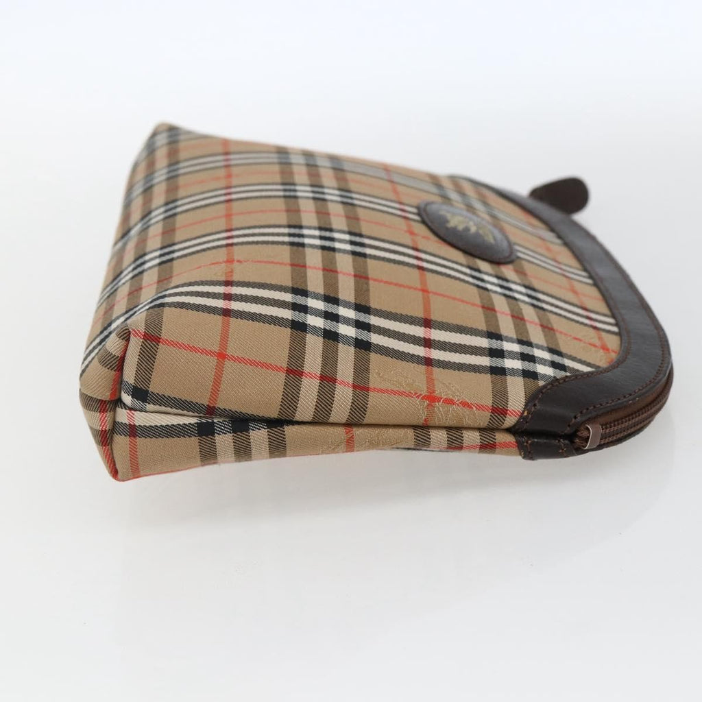 Burberry Nova Check Pochette Canvas Beige Canvas Clutche & Pouche Bag