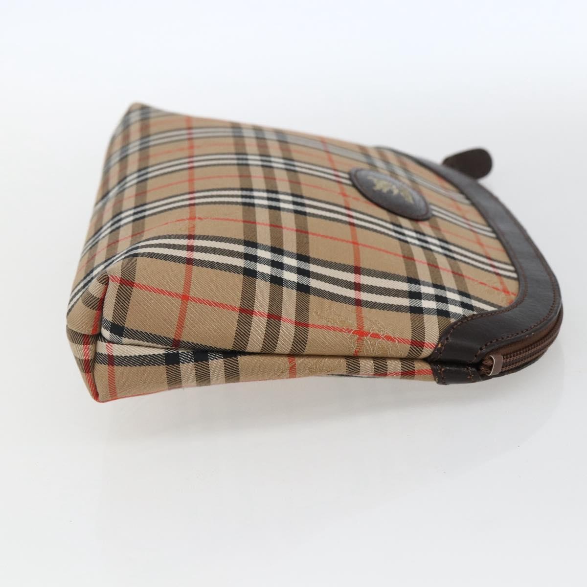 Burberry Nova Check Pochette Canvas Beige Canvas Clutche & Pouche Bag
