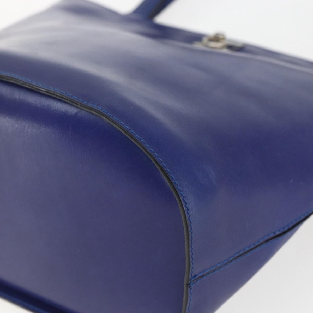 Celine Handbag Leather Blue Leather Handbag