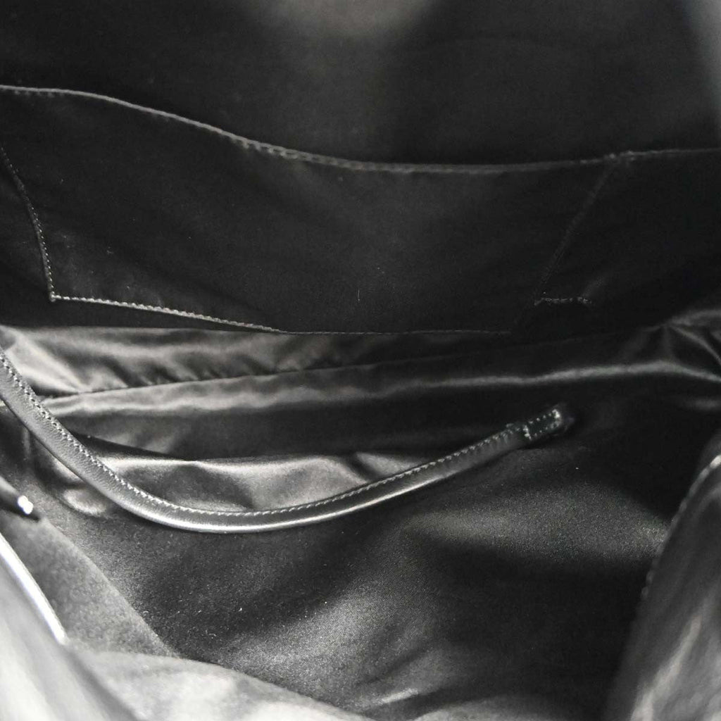 Chanel Flap Shoulder Bag Leather Black Leather Handbag