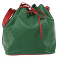 Louis Vuitton Bicolor Petit Noe Handbag Epi Leather Green Leather Shoulder Bag