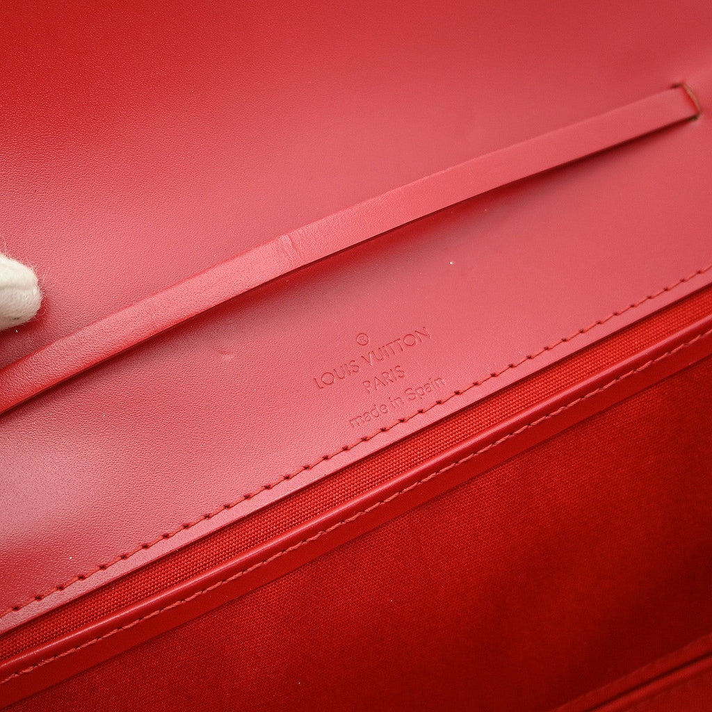 Louis Vuitton Honfleur Handbag Epi Leather Red Leather Shoulder Bag