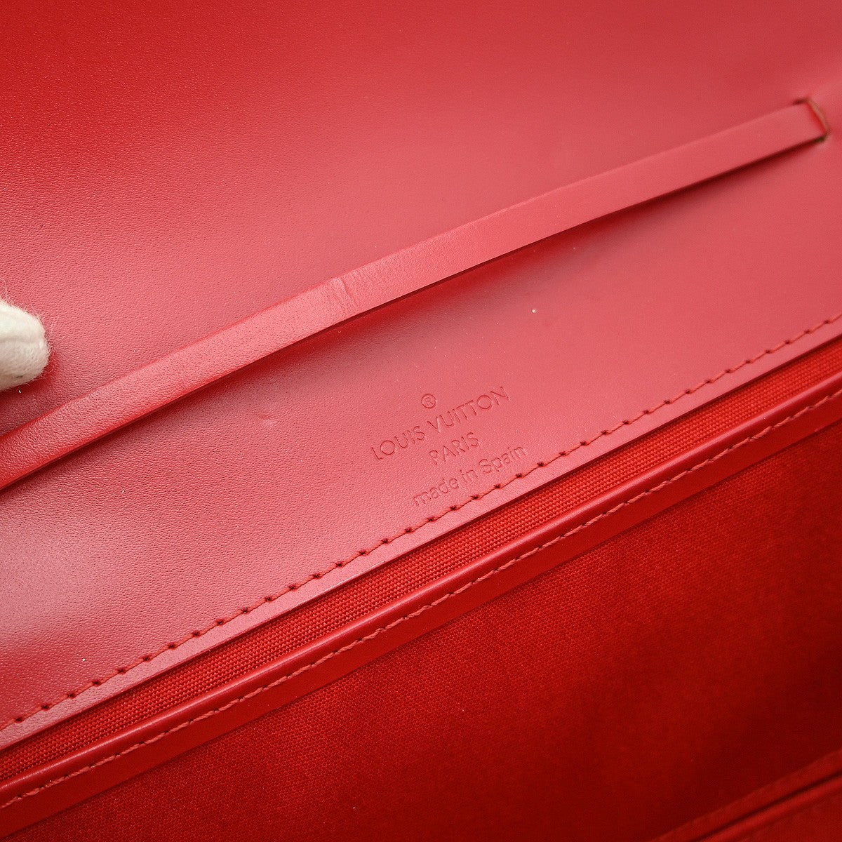 Louis Vuitton Honfleur Handbag Epi Leather Red Leather Shoulder Bag