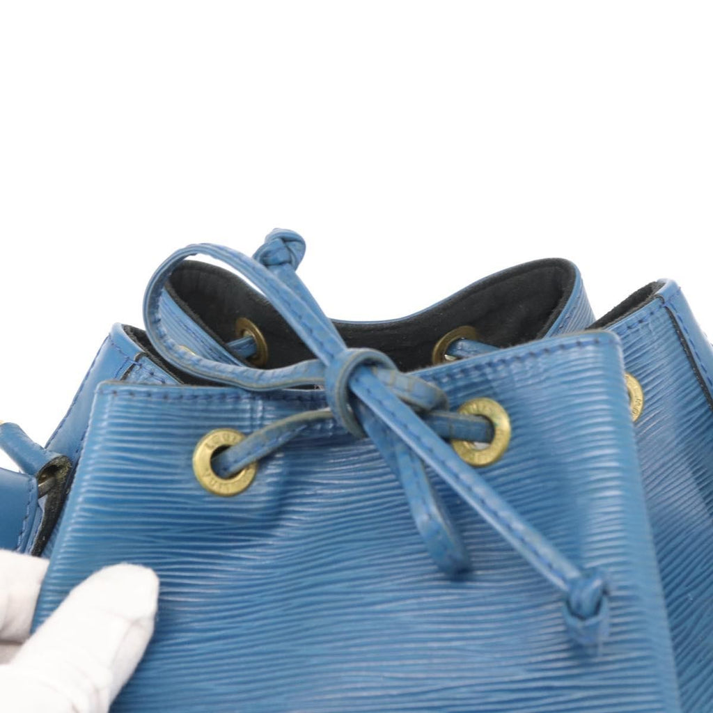 Louis Vuitton Noe Handbag Epi Leather Blue Leather Shoulder Bag