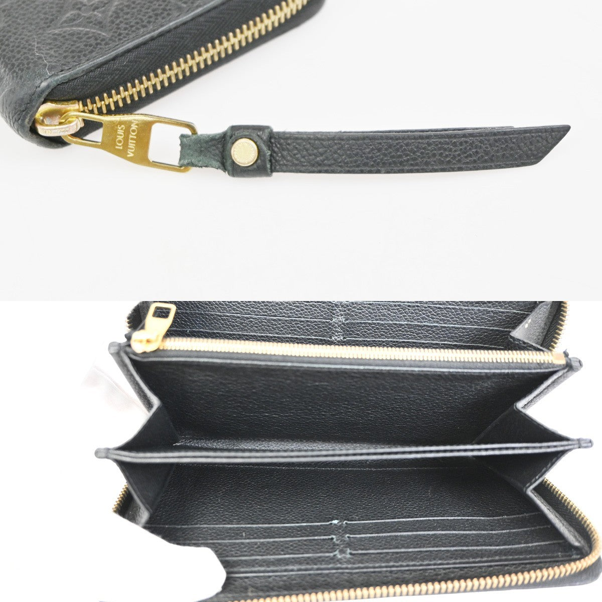 Louis Vuitton Portefeuille Zippy Monogramme Empreinte Monogramme Empreinte Black Leather Wallets Accessory