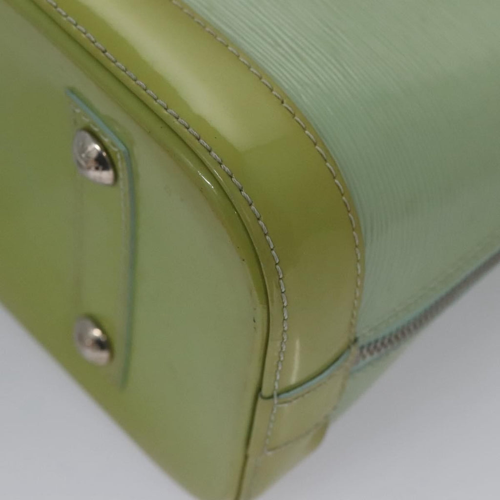Louis Vuitton Alma Handbag Electric Epi Leather Green Patent_Leather Handbag