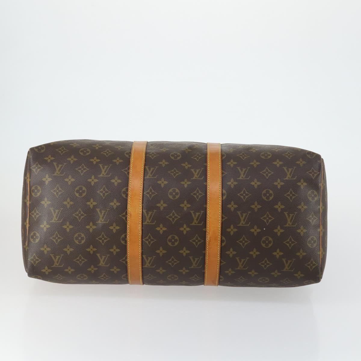 Louis Vuitton Keepall Bag Monogram Canvas Brown Canvas Travel Bag