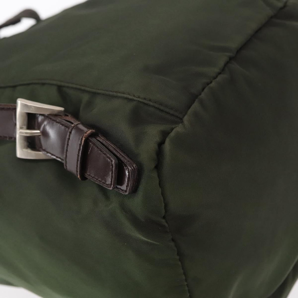 Prada Front Pocket Backpack Tessuto Khaki Nylon Backpack Bag